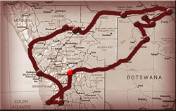 Karte der Route